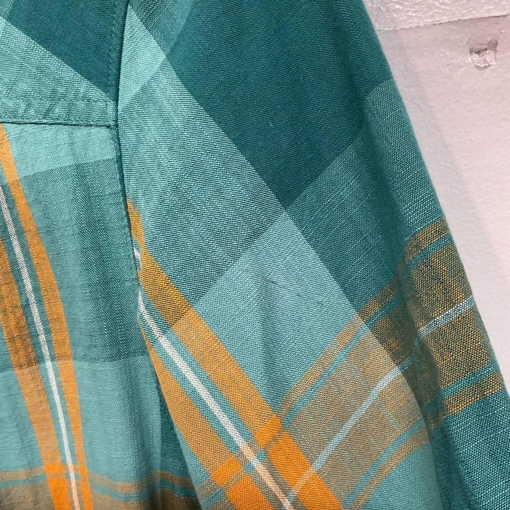 Patagonia Organic Cotton Plad Dress, Size 8 - Picture 3 of 8